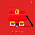 Cute Red Mcdonald's House | Airpod Case | Silicone Case for Apple AirPods 1, 2